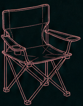 Folding camp chair